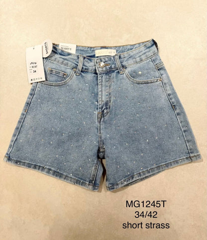 Short Luna Strass