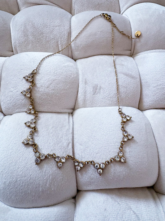 Halskette Blume in zwei Farben