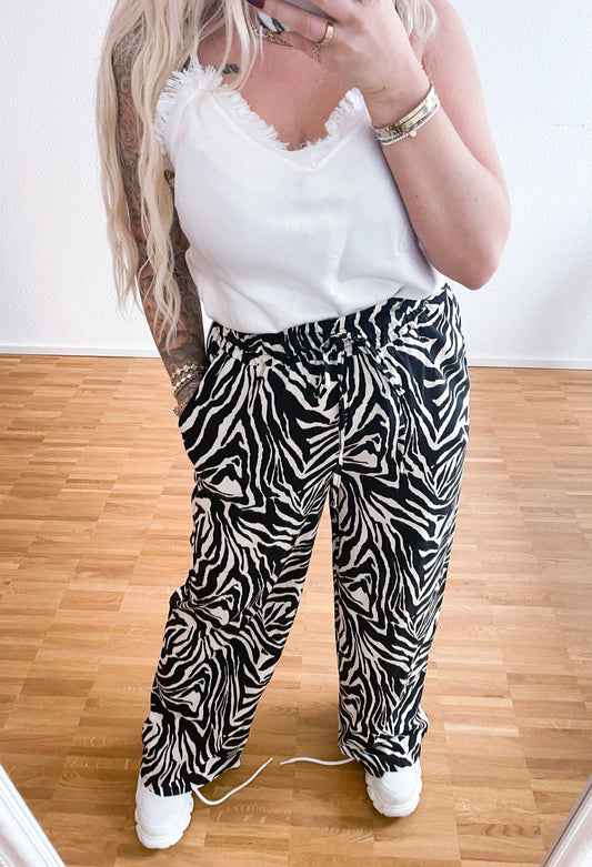 Stoffhose Zebra 100% Viscose