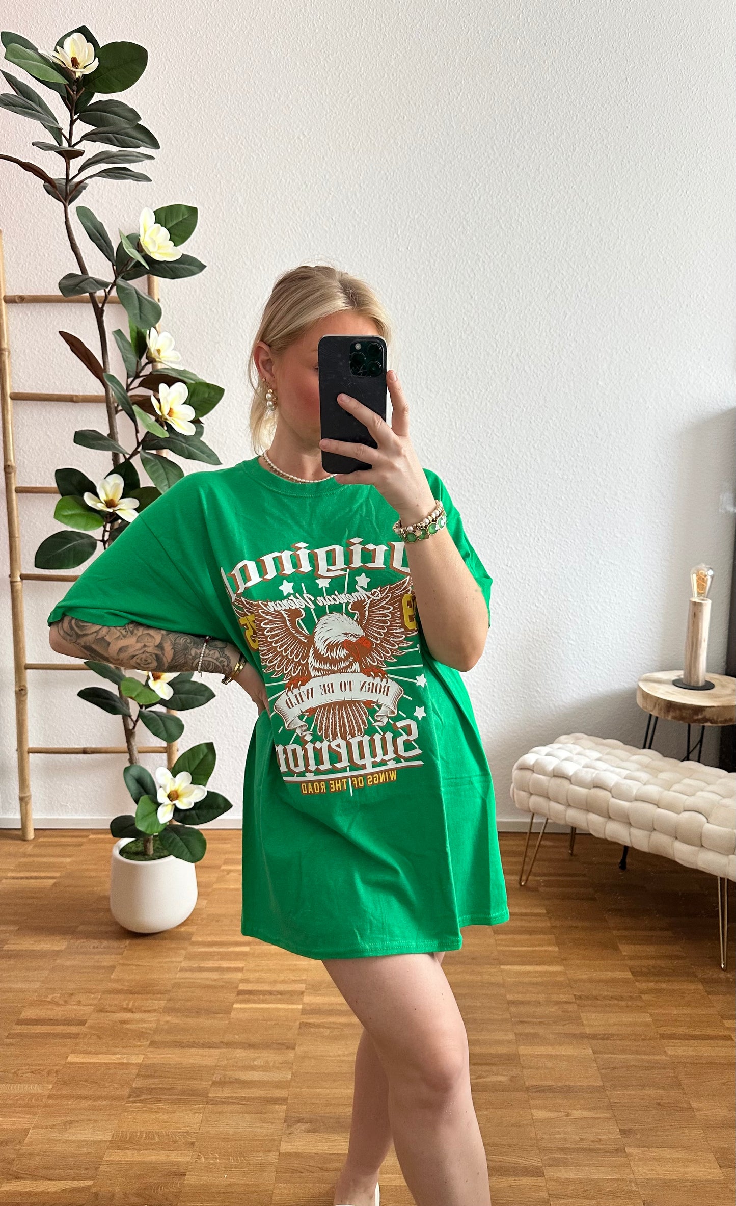 T-Shirt Adler Grün