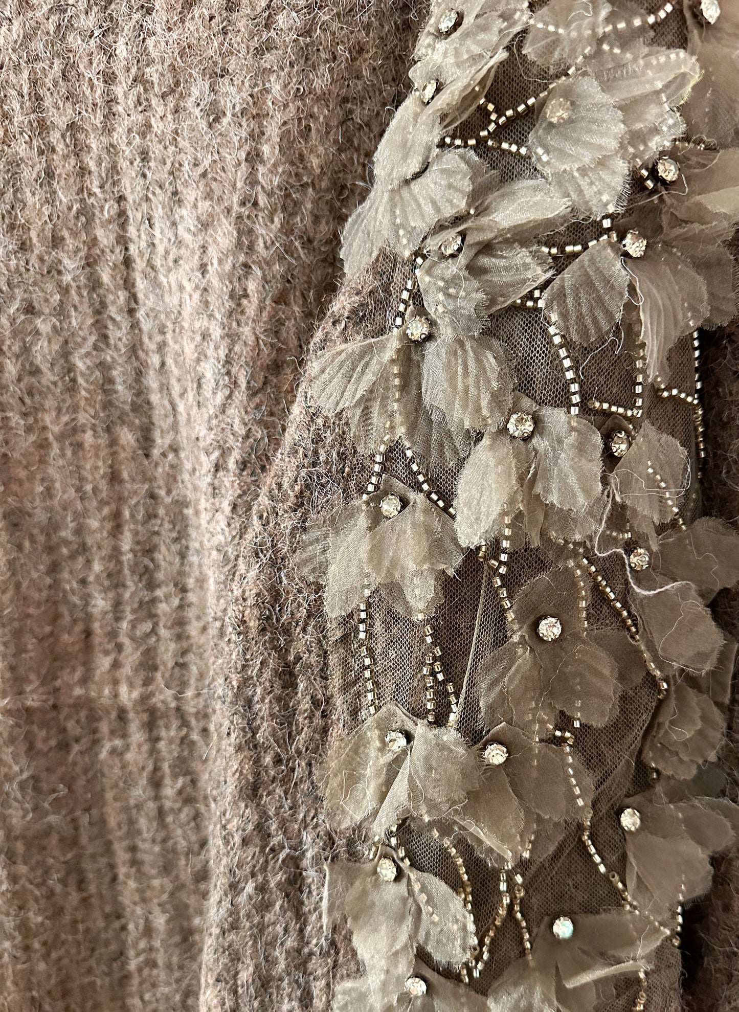 Strickpullover/Kleid Blumen Traum super weich und kuschelig in 4 Farben