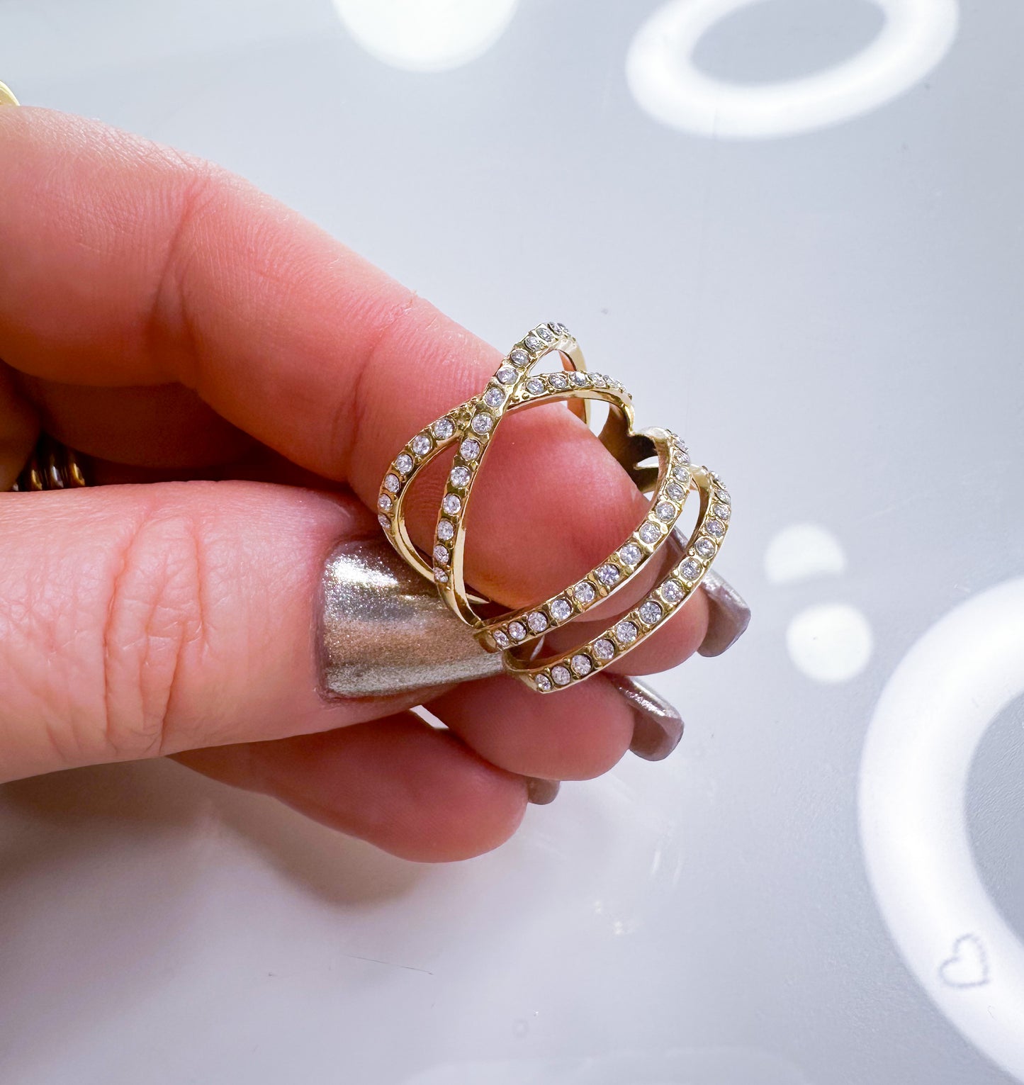 Ring doppelt Twist S.Steel*