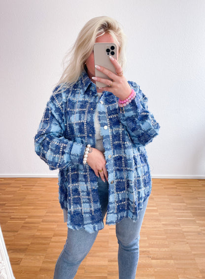 Jeanshemd-Bling