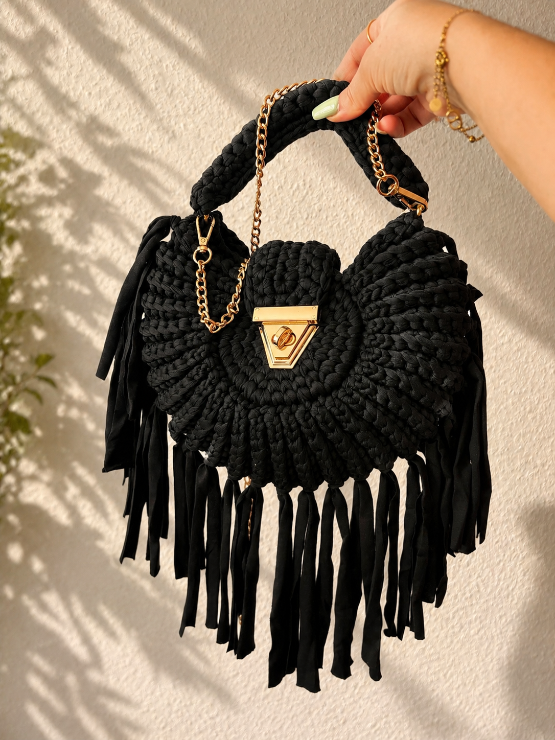 Tasche Muschel Handmade