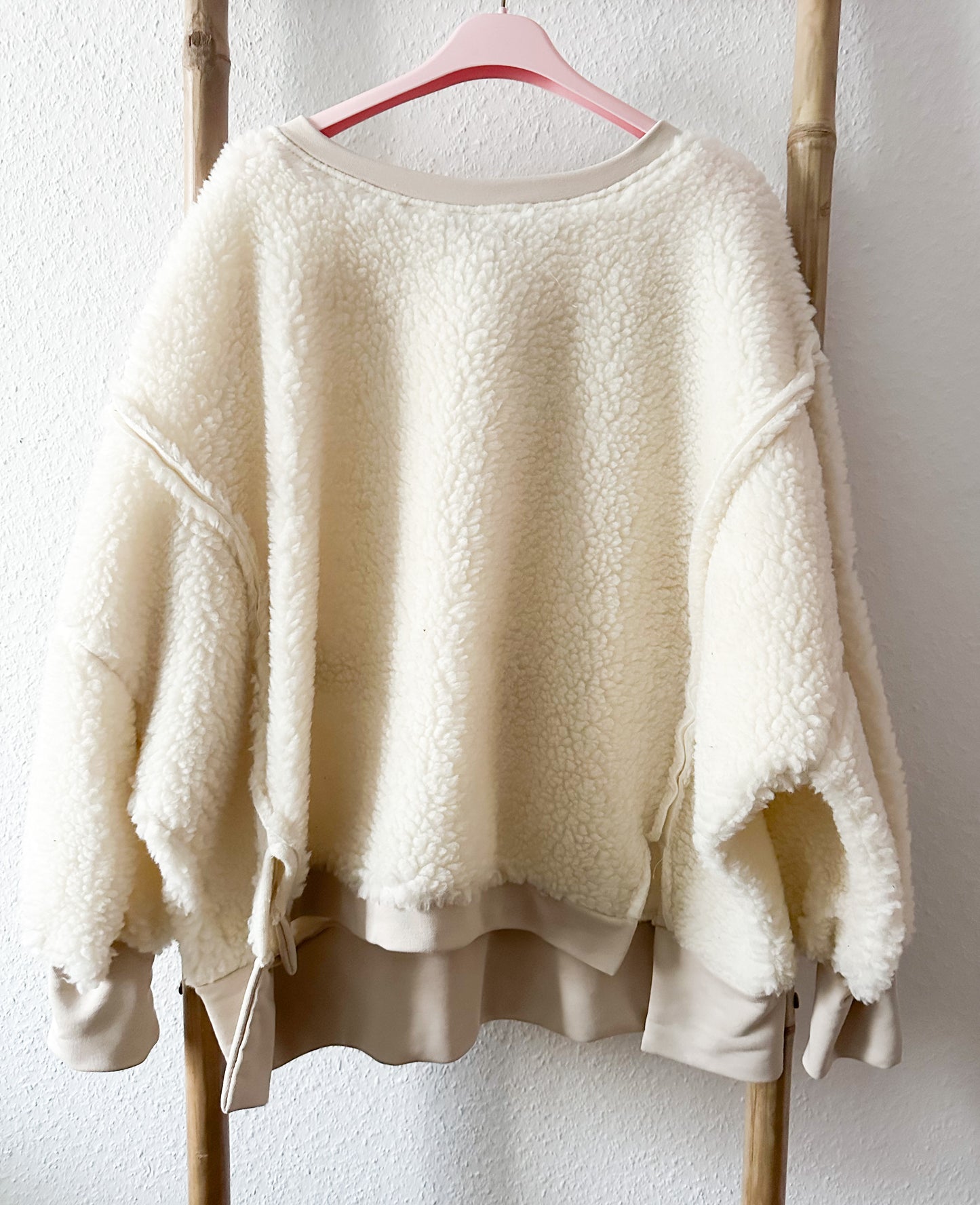 Teddy Pullover Leo Schoko 30% Wolle