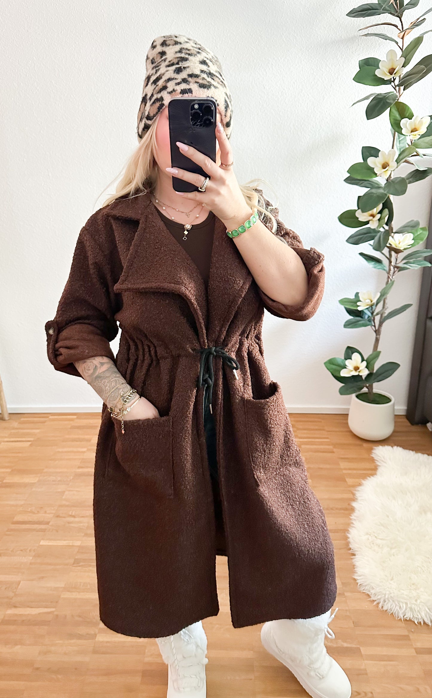 Jacke Teddy soft mit Tunnelzug in 5 Farben