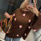 Pullover ROSE 2 Farben Handmade