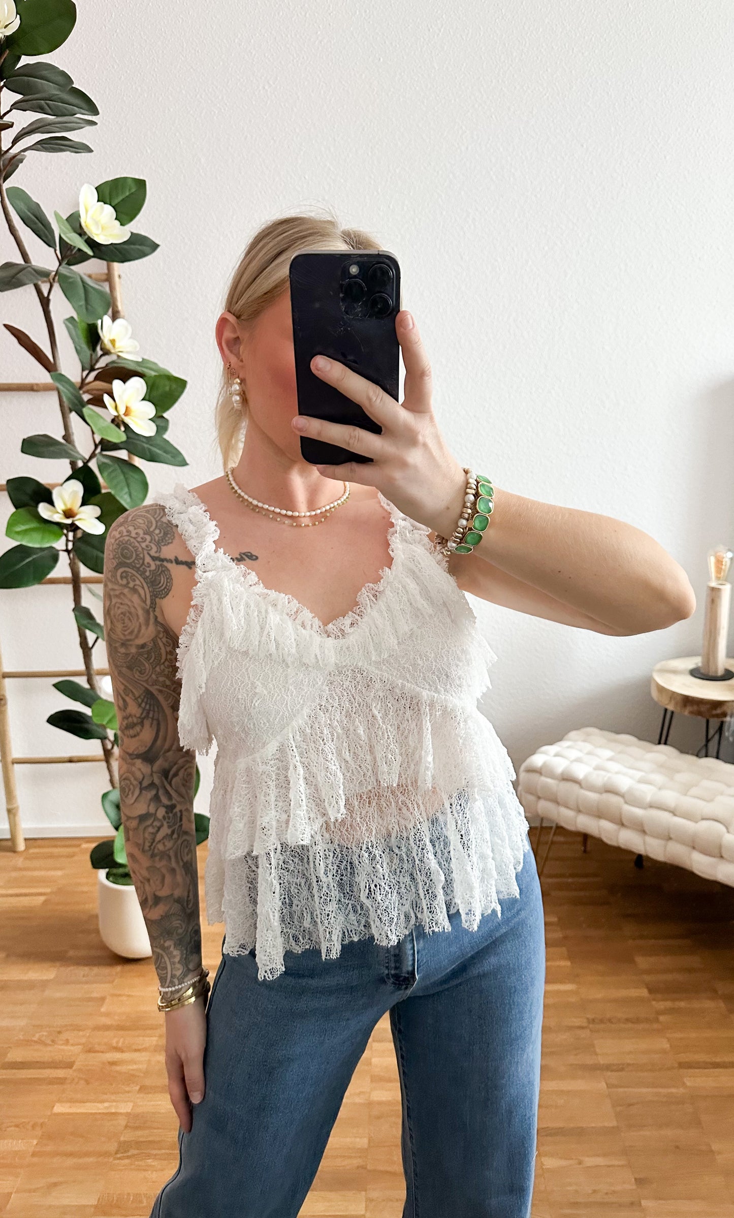 Top Emely Spitze in 3 Farben