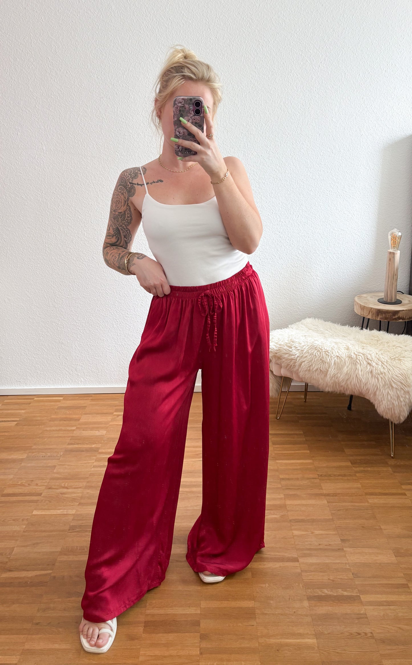 Stoffhose Seide in 4 Farben