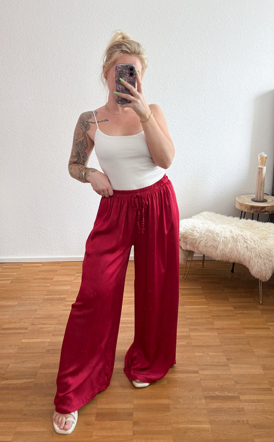 Stoffhose Seide in 4 Farben