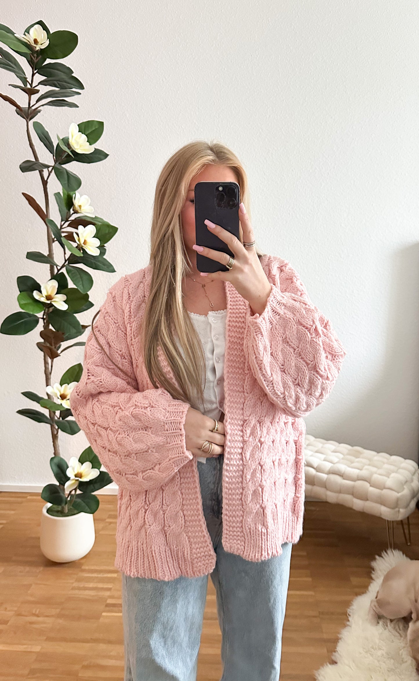 Strickjacke Dina lang in 2 Farben