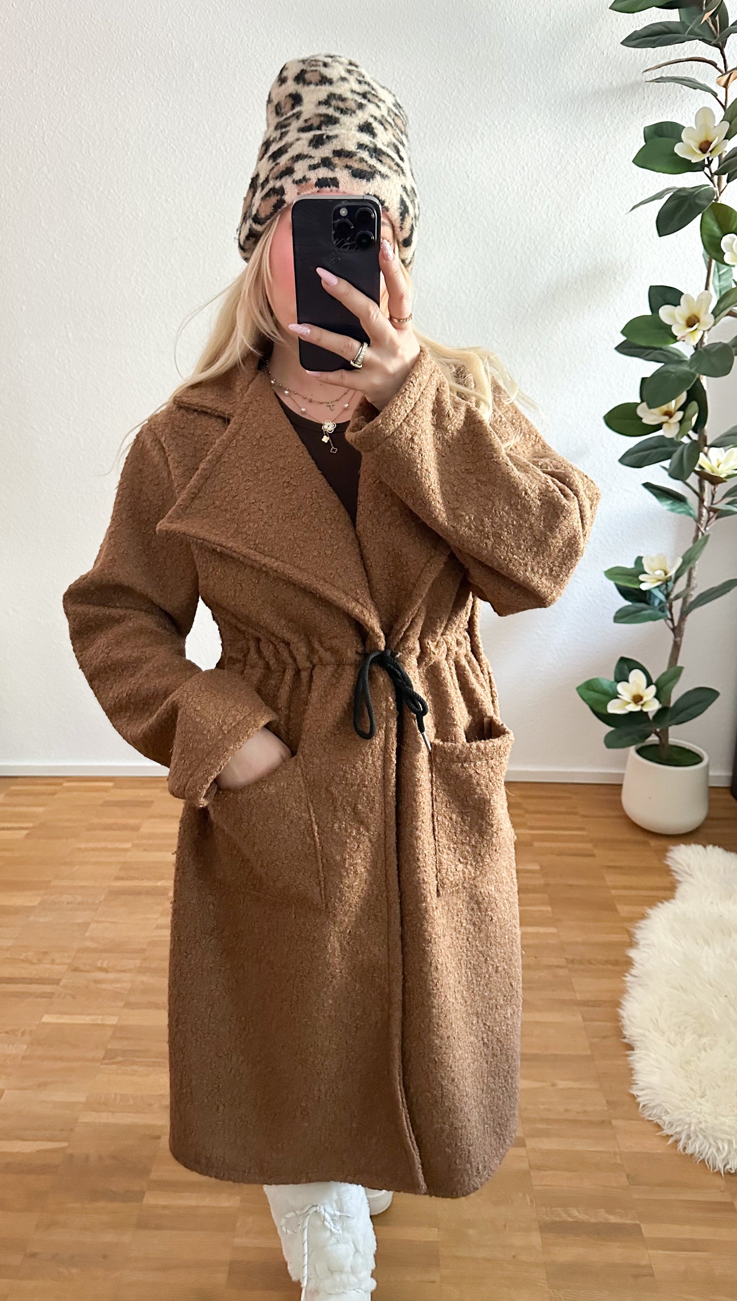 Jacke Teddy soft mit Tunnelzug in 5 Farben