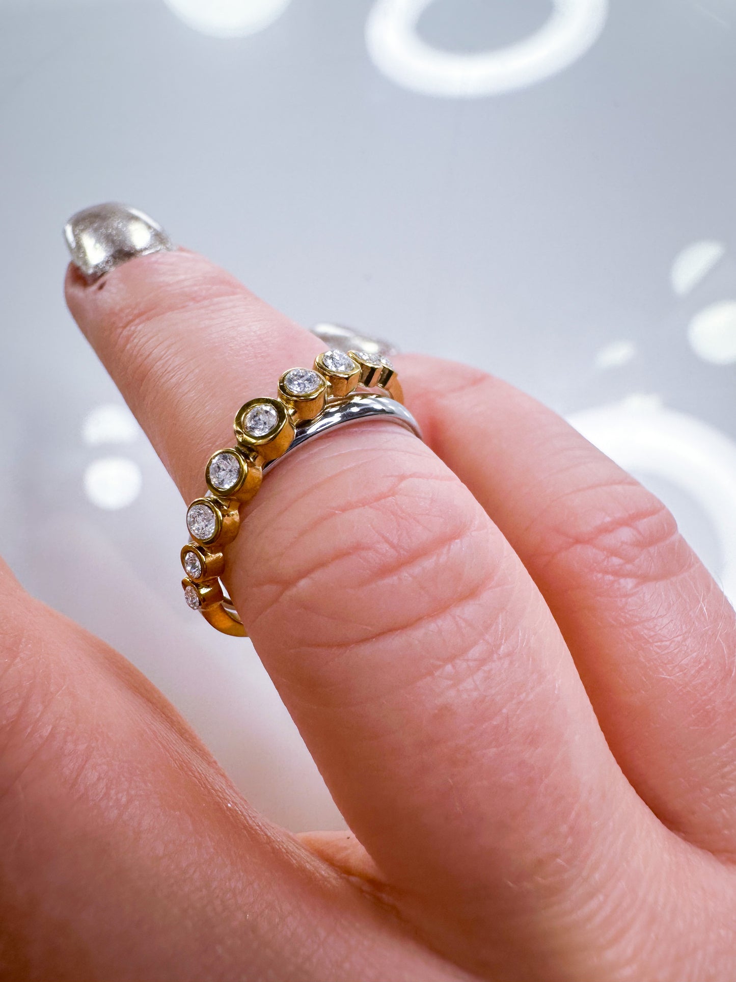 Ring Gold&Silber  S.Steel