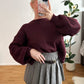Strickpullover Schleife-Leo in 3 Farben super Stretch und weich