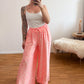Stoffhose Seide Leo Print