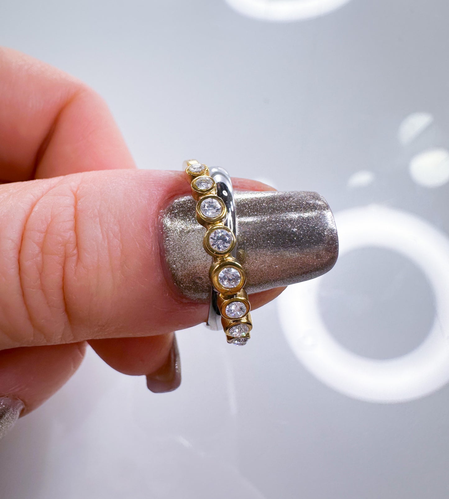 Ring Gold&Silber  S.Steel