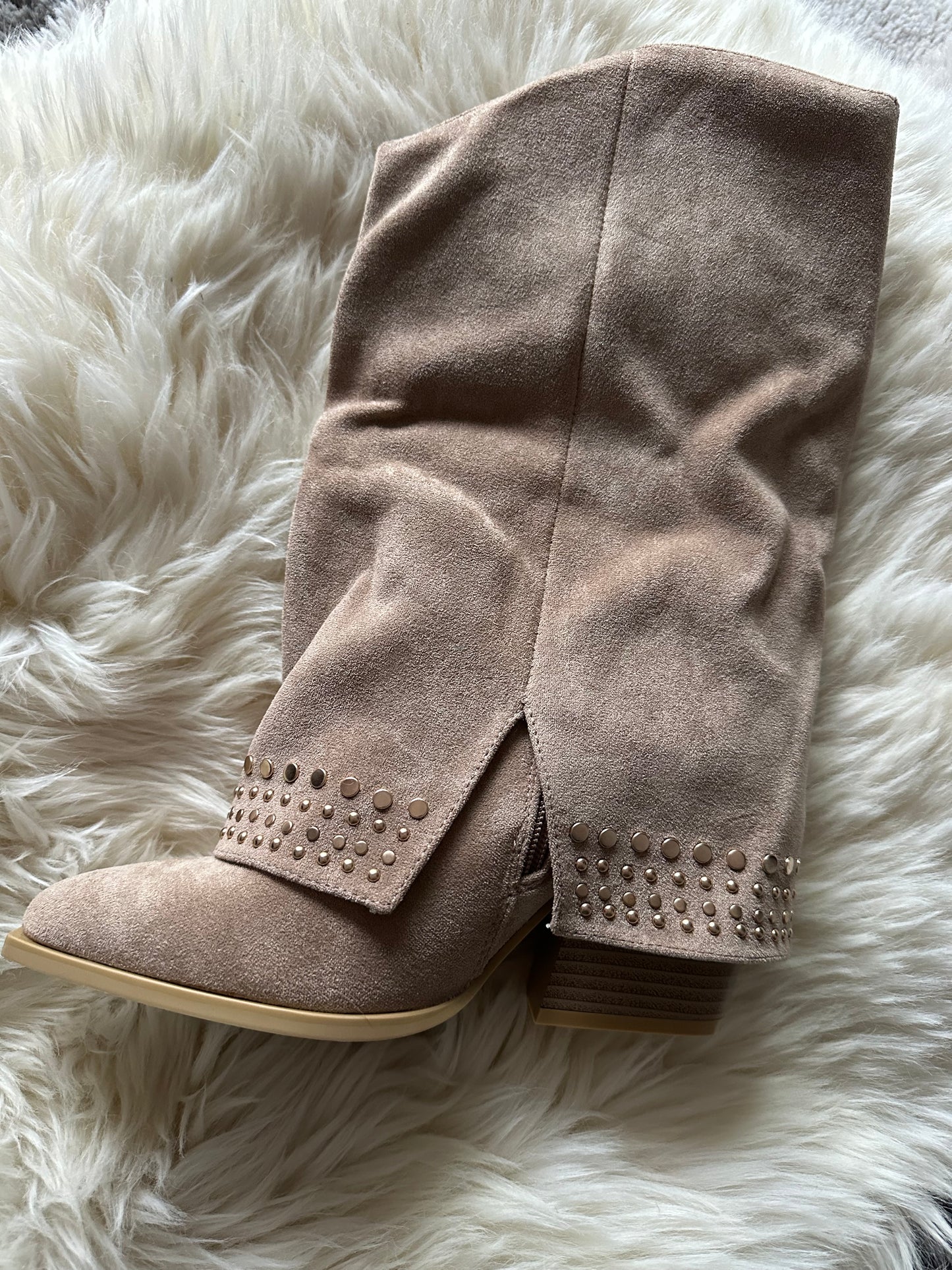 Wildleder Stiefeletten Western-Boot