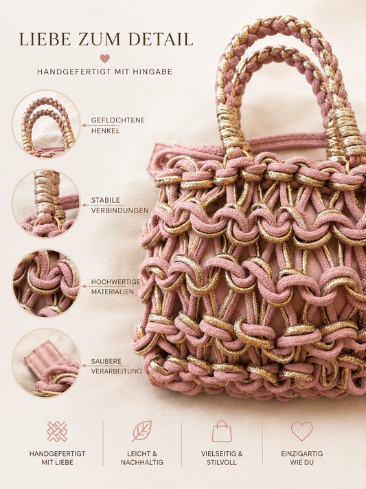 Tasche Handmade/ Häkeltasche im 4 Farben