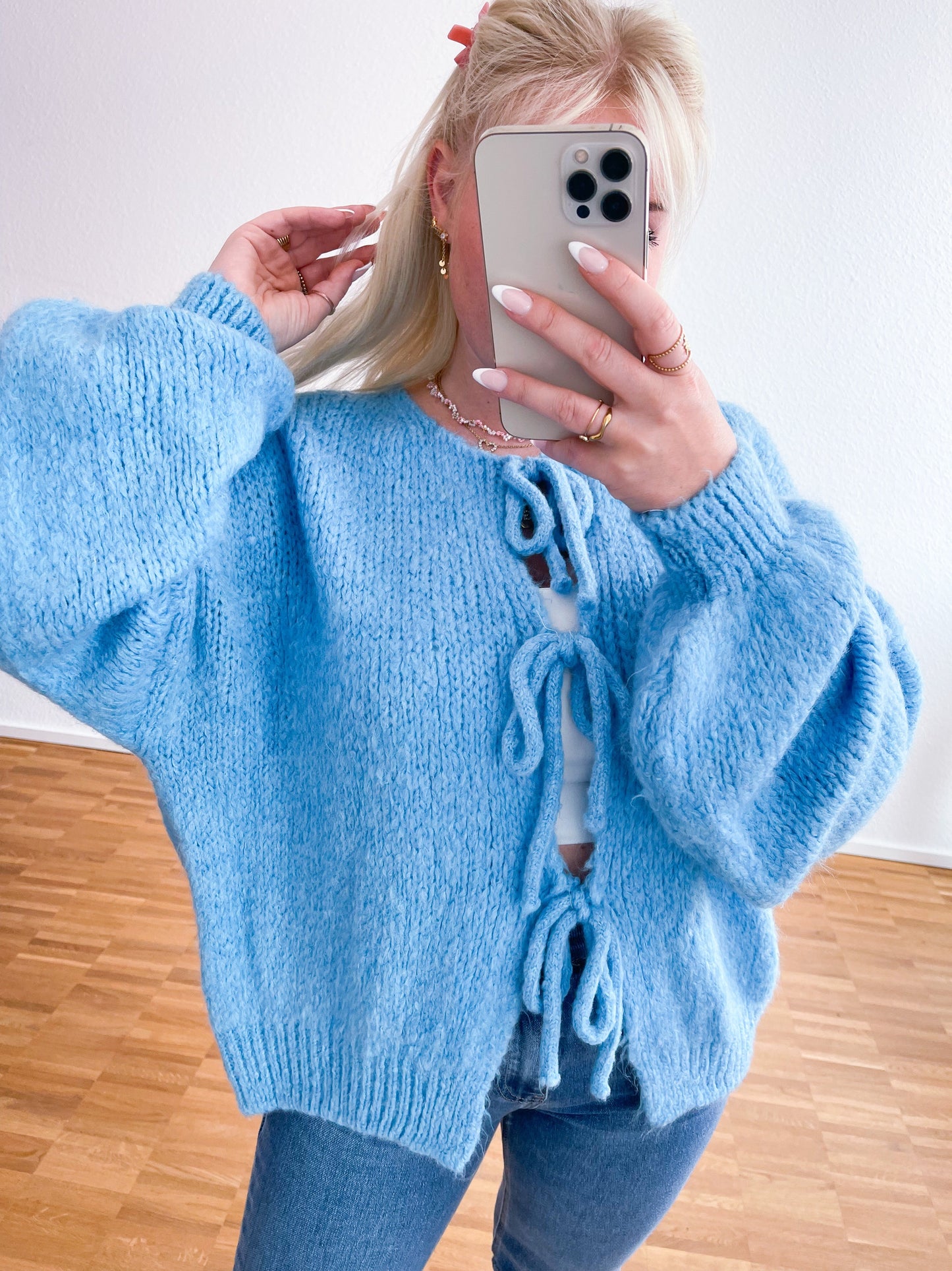 Strickpullover-Schleife super weich 4 Farben