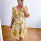 Kleid Blumen zwei Farben