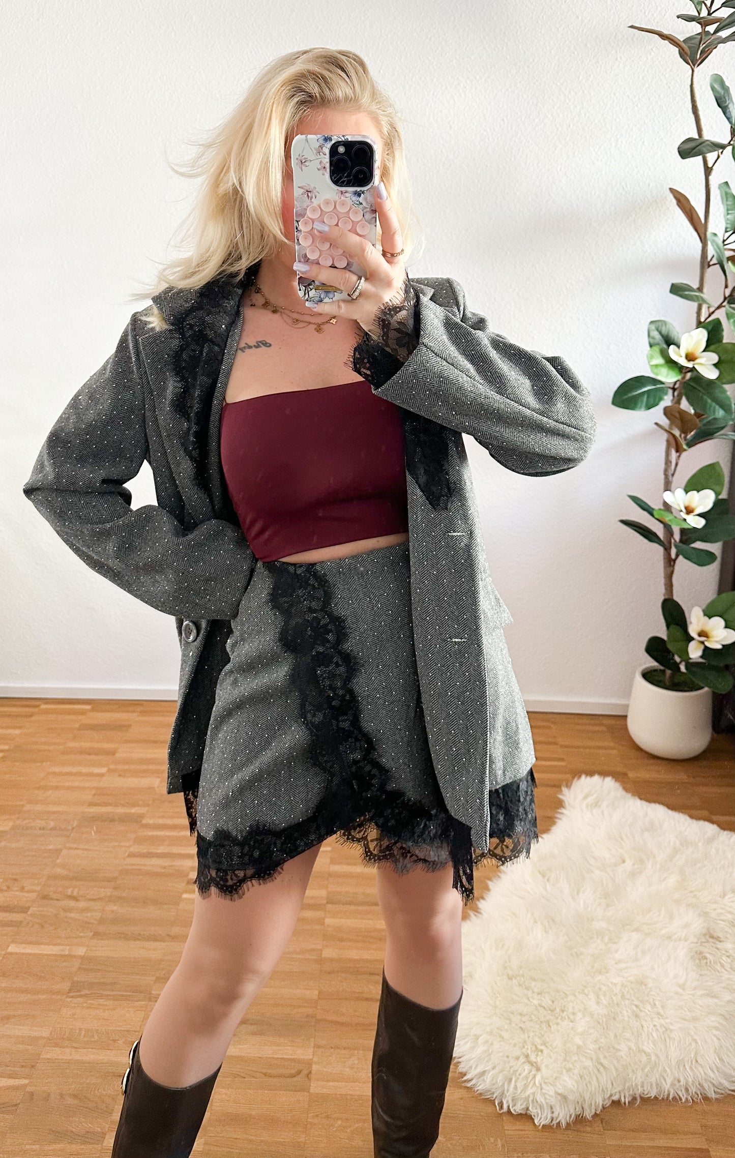 Rock Spitze mit Strass