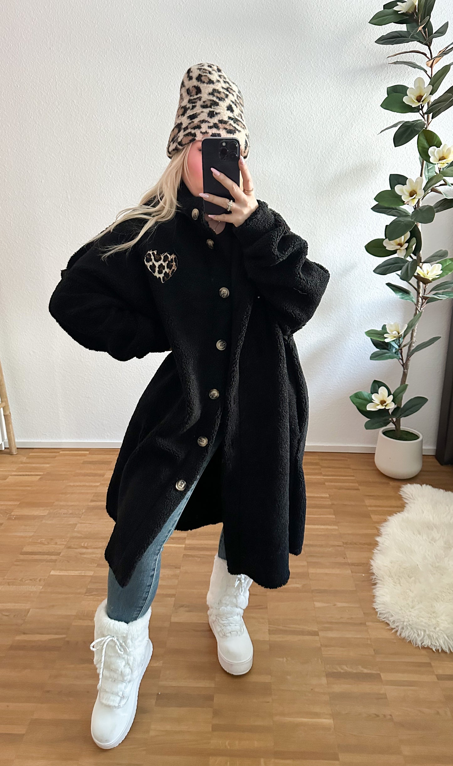 Cardigan/Jacke Teddy Leo Herz in 4 Farben Ultra soft