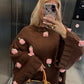 Pullover ROSE 2 Farben Handmade