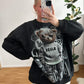 Sweatshirt Teddy Marmor Strass in zwei Farben