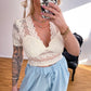 T-Shirt Spitze in 4 Farben