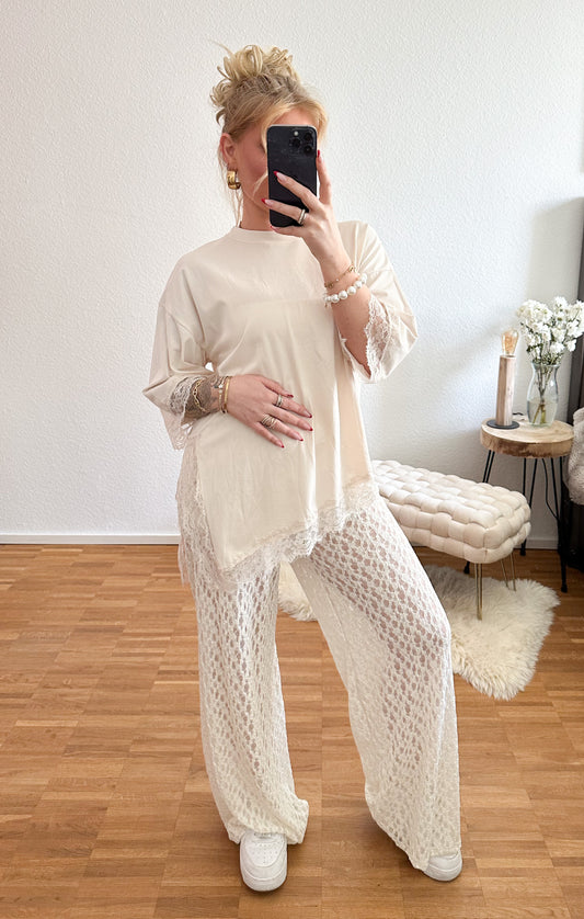 T-Shirt Spitze in 3 Farben