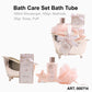 Bath Care Set Rosé Showergel Bathsalt Soap and Puff