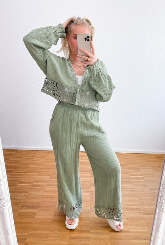 Zwei-Teiler Musselin Boho