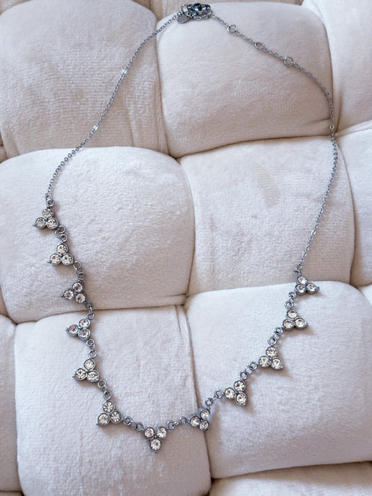 Halskette Blume in zwei Farben