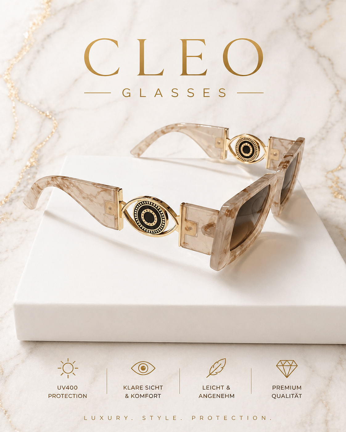 Sonnenbrille Cleo UV 400 Protection 5 Farben