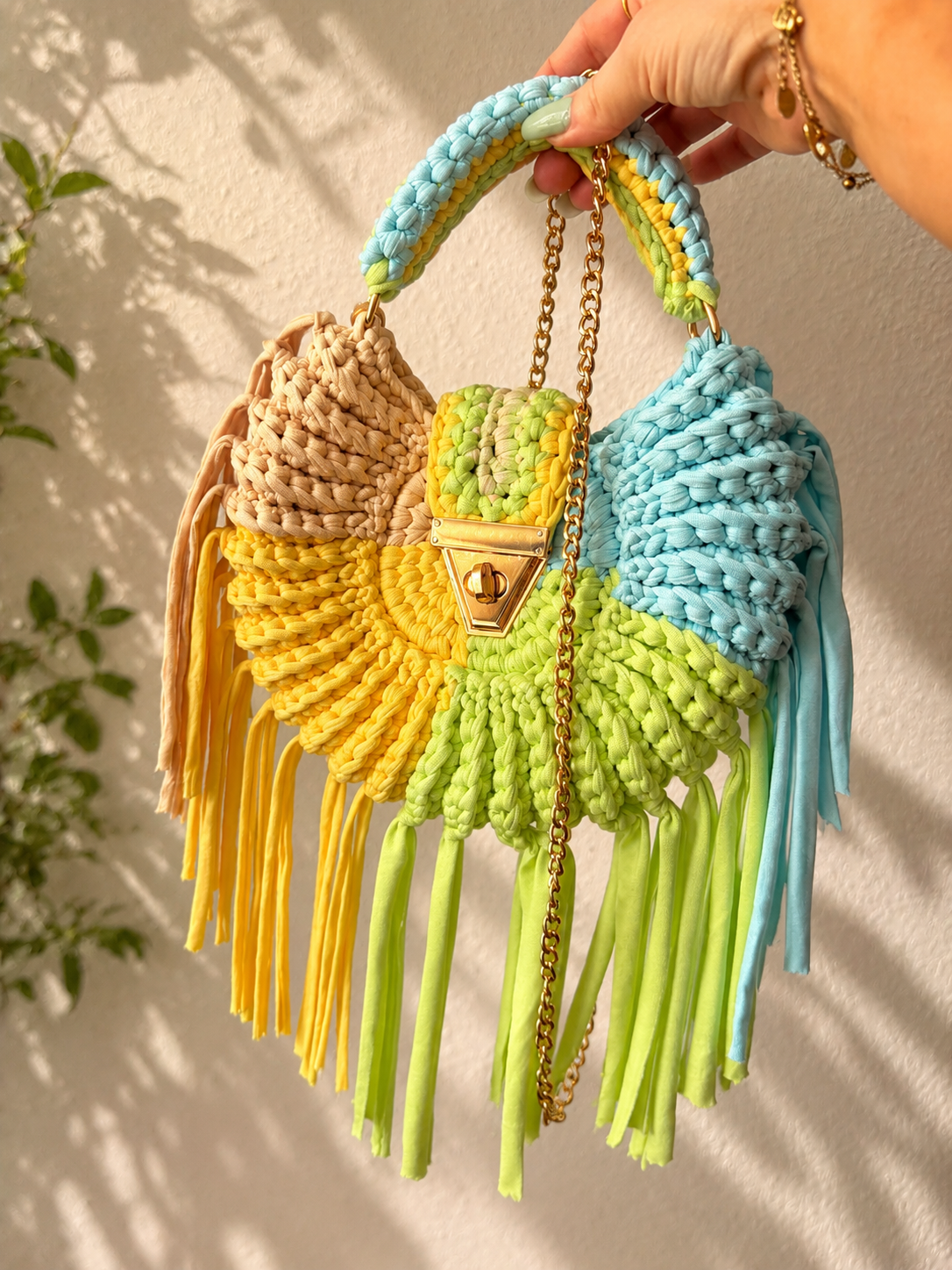 Tasche Muschel Handmade
