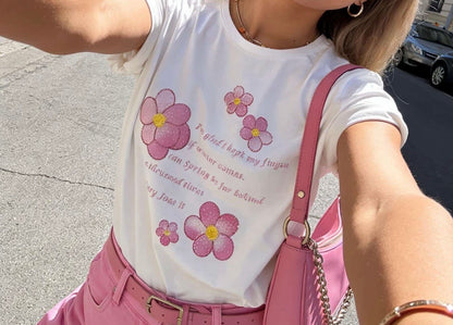 T Shirt Sakura Blume in 4 Farben