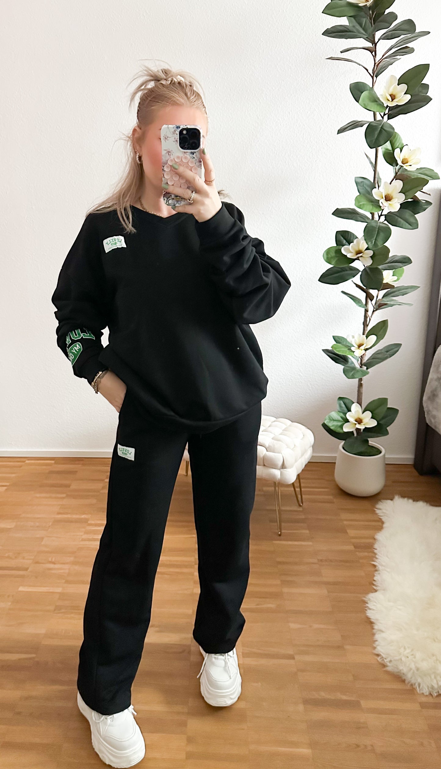 Zwei-Teiler Lovely My Girl in 4 Farben Hose mit Pullover