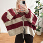 Strickpullover Streifi in 2 Farben super Woche und kuschelig