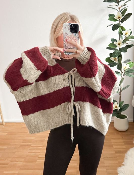 Strickpullover Streifi in 2 Farben super Woche und kuschelig