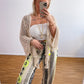 Strickjacke Boho Creme