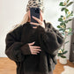 Teddy Pullover Leo Schoko 30% Wolle