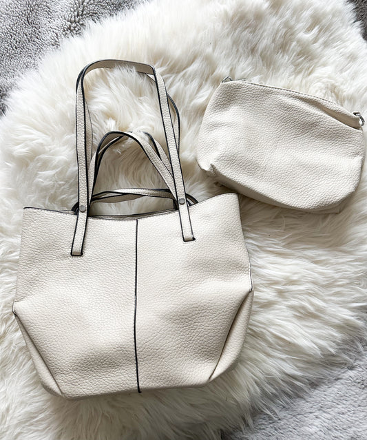 Handtasche Luna Basic in zwei Farben Kunstleder