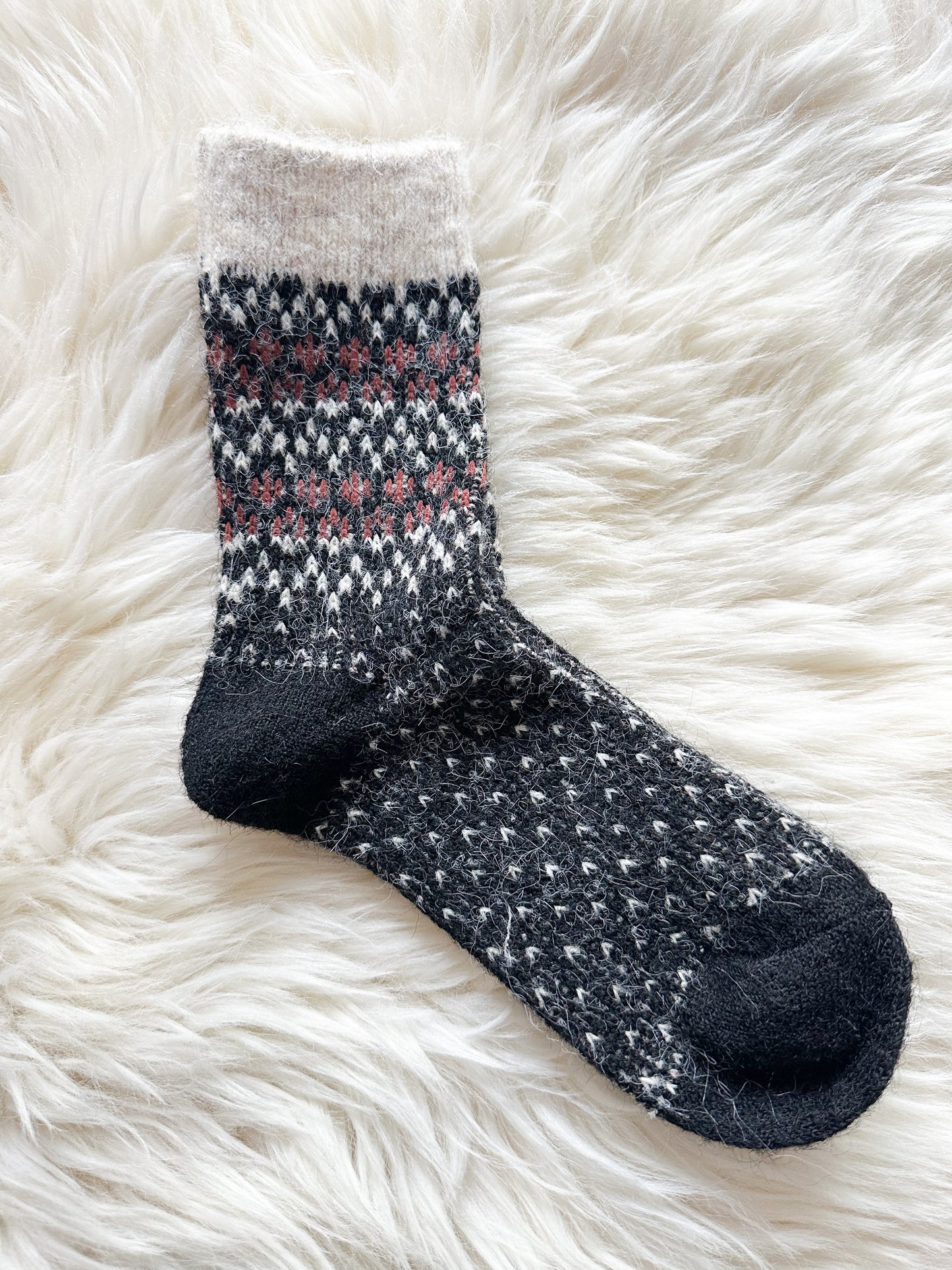 Socken Alpaca-Wool 30% Ultra Soft Warm in 4 Farben