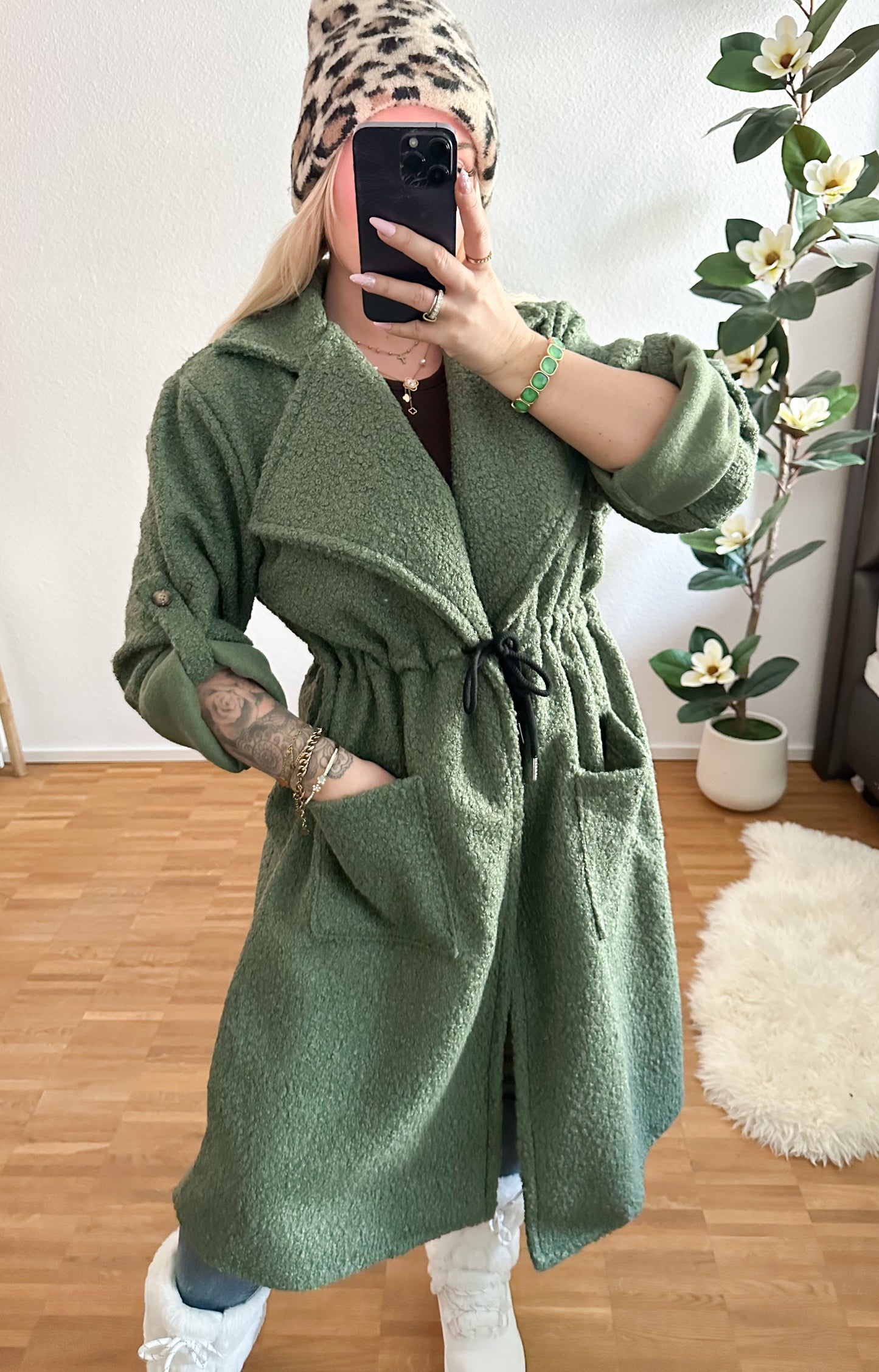 Jacke Teddy soft mit Tunnelzug in 5 Farben