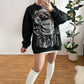 Sweatshirt Teddy Marmor Strass in zwei Farben