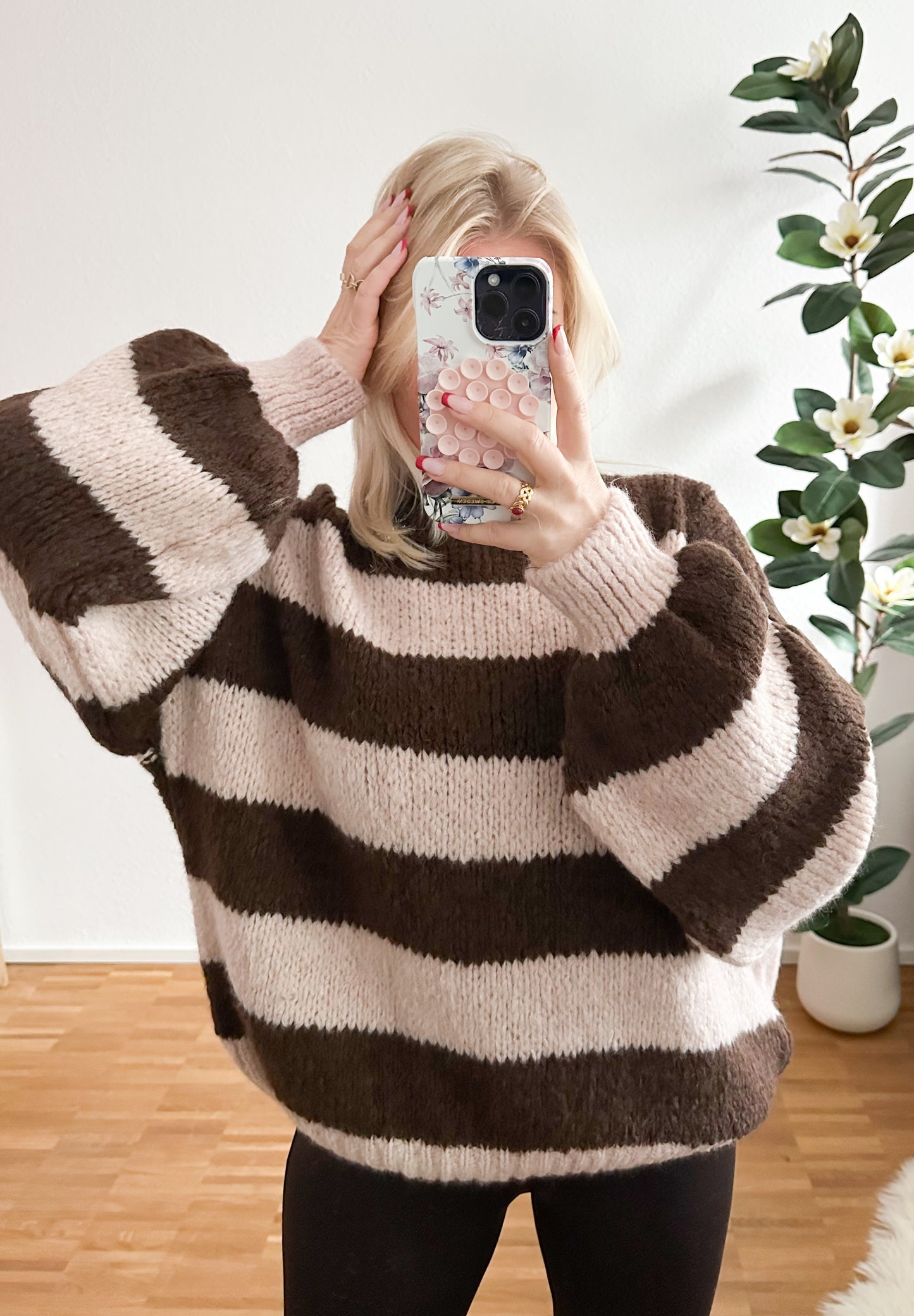 Strickpullover Lola Streifi in 2 Farben super weich und kuschelig