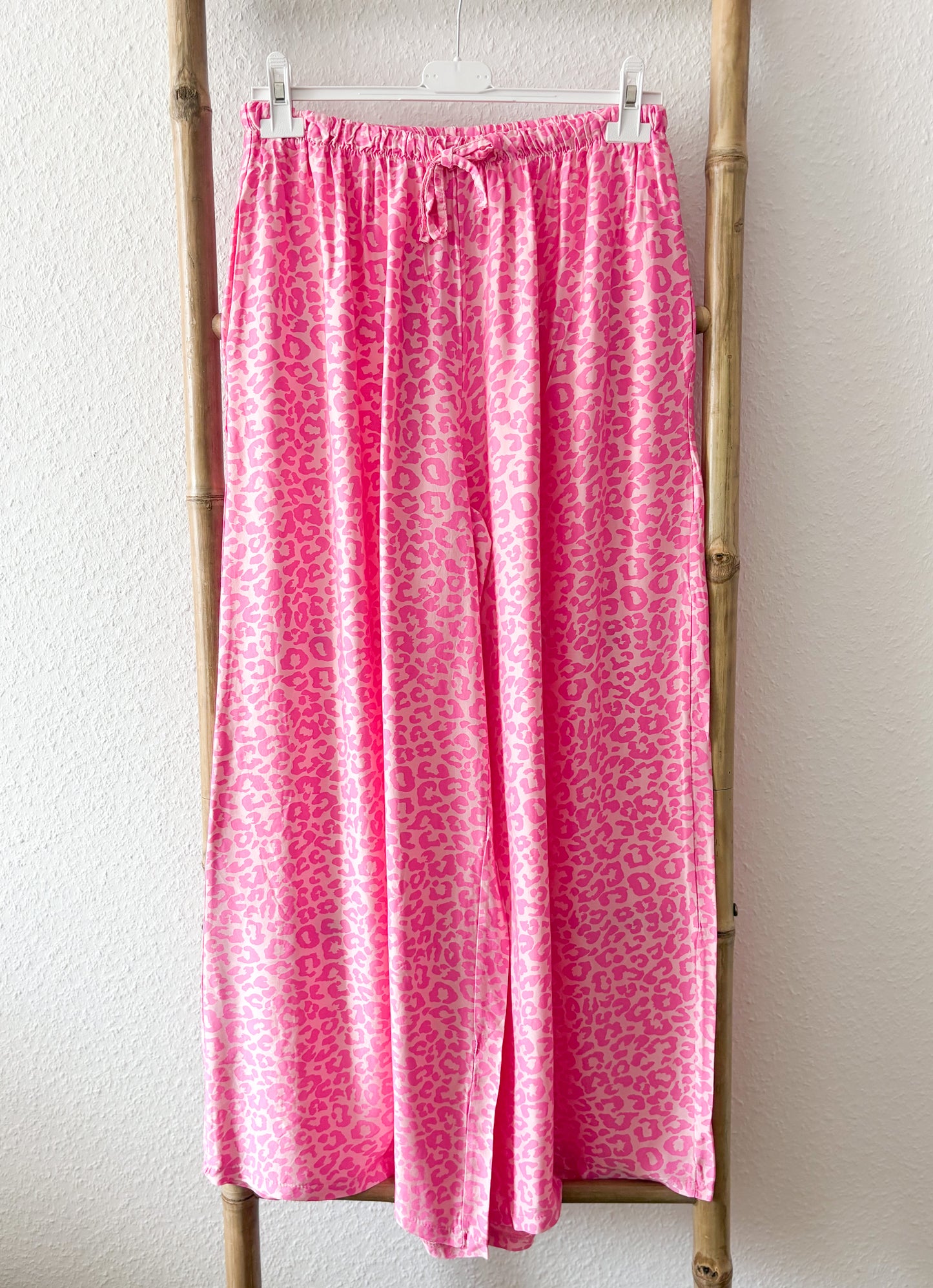 Stoffhose Seide Leo Print