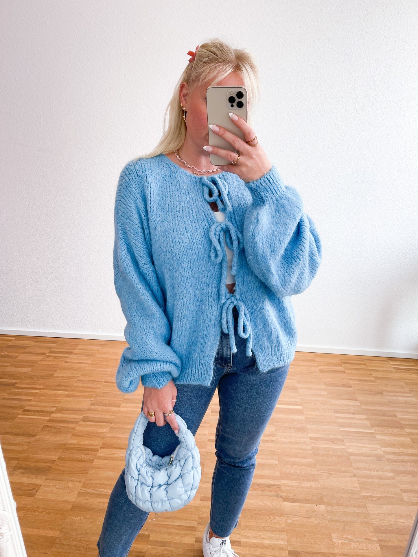 Strickpullover-Schleife super weich 4 Farben