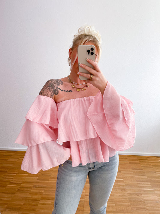 Bluse Off Shoulder Watte