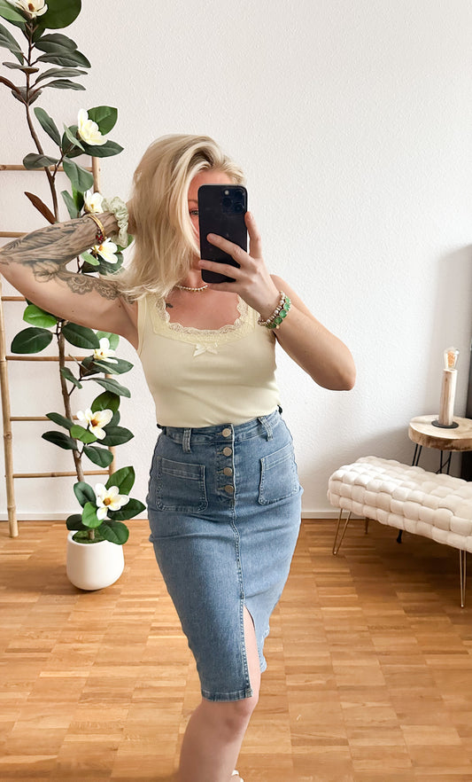 Jeansrock Long Paris super Stretch